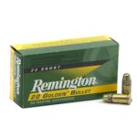 500rds of Remington Golden Bullet 22 Short Ammo High Velocity 29 Grain Plated Lead Round Nose