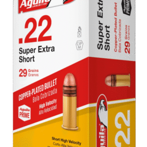 500rds of Aguila 22 Short Ammunition SuperExtra 1B222110 High Velocity 29 Grain Copper Plated Round Nose