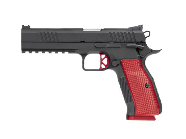 CZ-USA Dan Wesson DWX Pistol 19-Round Black with Red Grips and Trigger