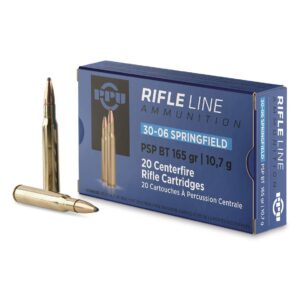 PPU, .30-06 Springfield, PSP-BT, 165 Grain Of 500 Rounds