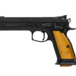 CZ-USA CZ 75 Tactical Sport Orange 9mm Luger 5.23″ Barrel Black Slide Orange Grips 20-Round