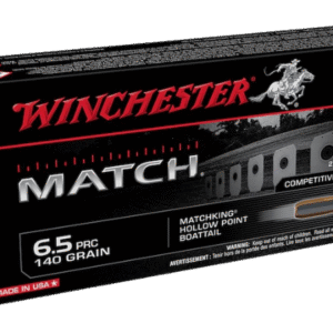 500 Rounds Of Winchester Match Ammunition 6.5 PRC 140 Grain Sierra MatchKing Hollow Point Boat Tail