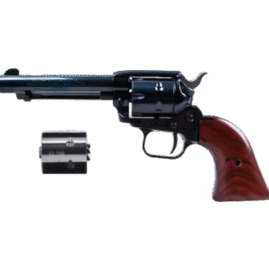 Heritage Combo Revolver 22 Long Rifle 4.75″ Barrel, 6-Round with 22 Winchester Magnum Rimfire (WMR) Cylinder