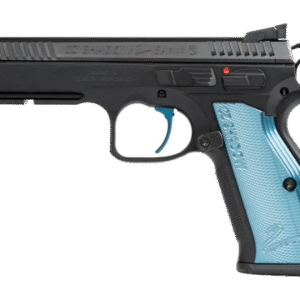 CZ-USA CZ Shadow 2 SA 9mm Luger 4.89″ Barrel 17-Round Steel With Blue Grips