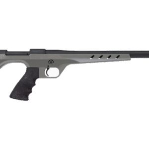 Nosler 48 Independence Pistol 15″ Threaded Matte Black Barrel, Gun Metal Gray Stock Hogue Rubber Grip
