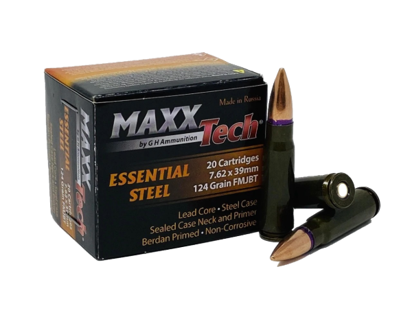MAXXTECH ESSENTIAL STEEL 7.62X39MM AMMUNITION