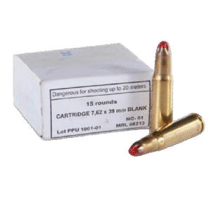 PRVI PARTIZAN 7.62X39MM BLANK AMMUNITION