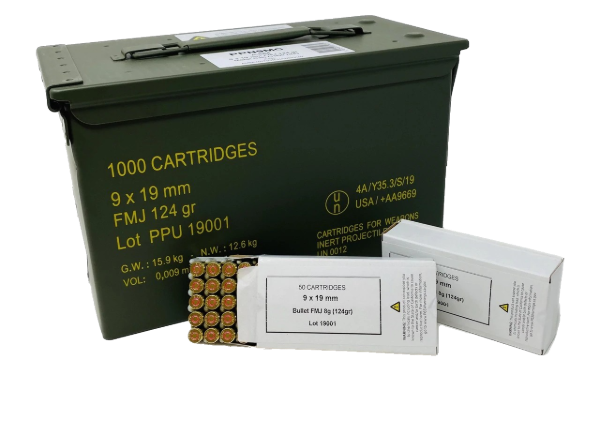 PRVI PPU 9X19MM NATO 124 GRAIN