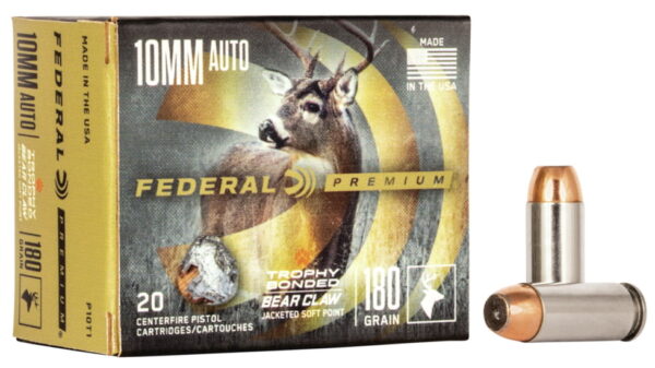Federal Premium Centerfire Handgun Ammunition 10mm Auto 180 grain