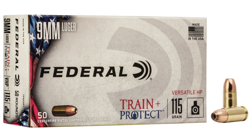 Federal Premium Centerfire Handgun Ammunition 9mm Luger 115 grain Jacketed Hollow Point