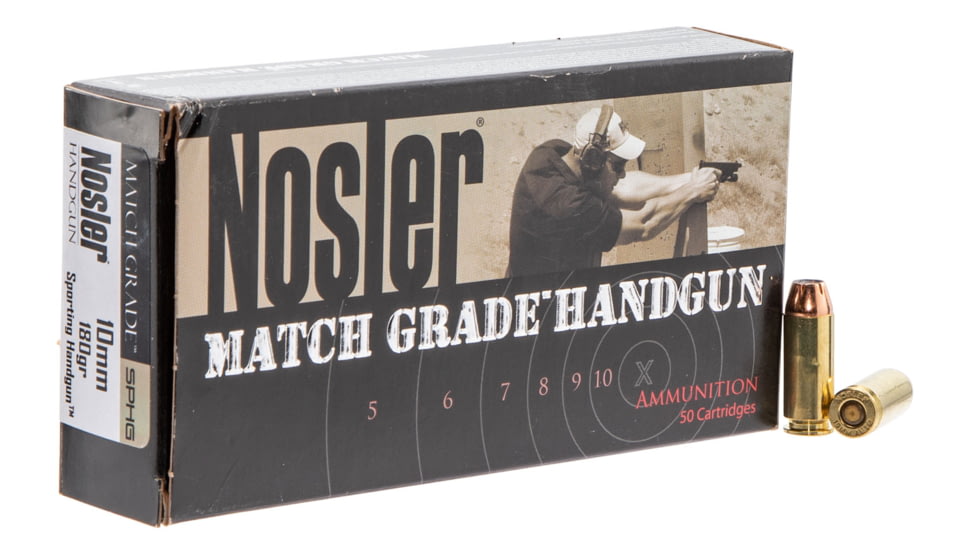 Nosler Match Grade 10mm 180 Grain Jacketed Hollow Point