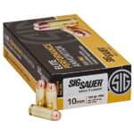 Sig Sauer Elite Performance 10mm Auto 180 grain Full Metal Jacket Brass Cased