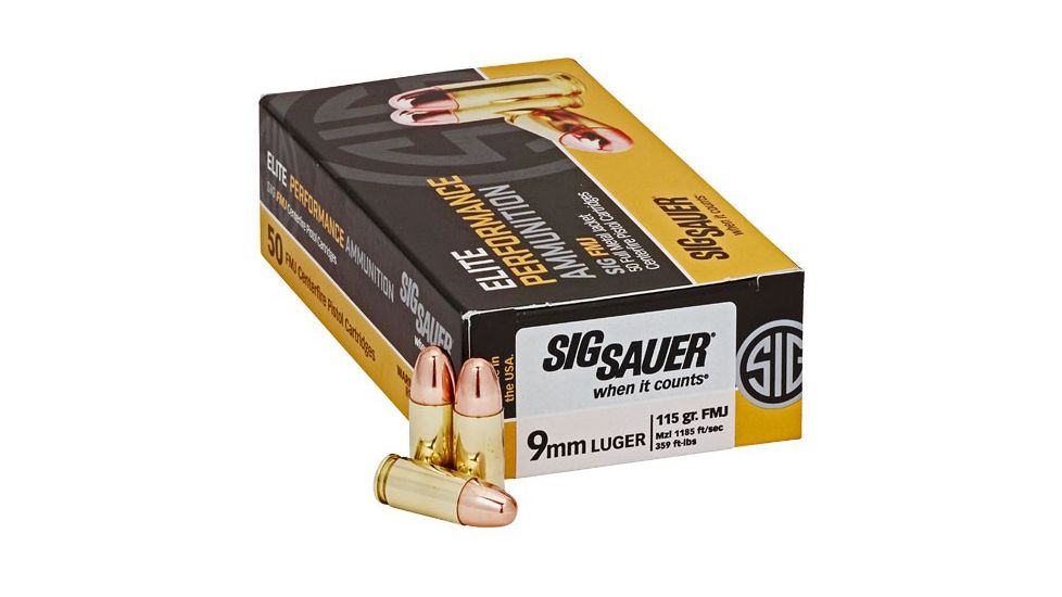 Sig Sauer Elite V-Crown 9mm Luger 115 grain Jacketed Hollow Point - Image 2