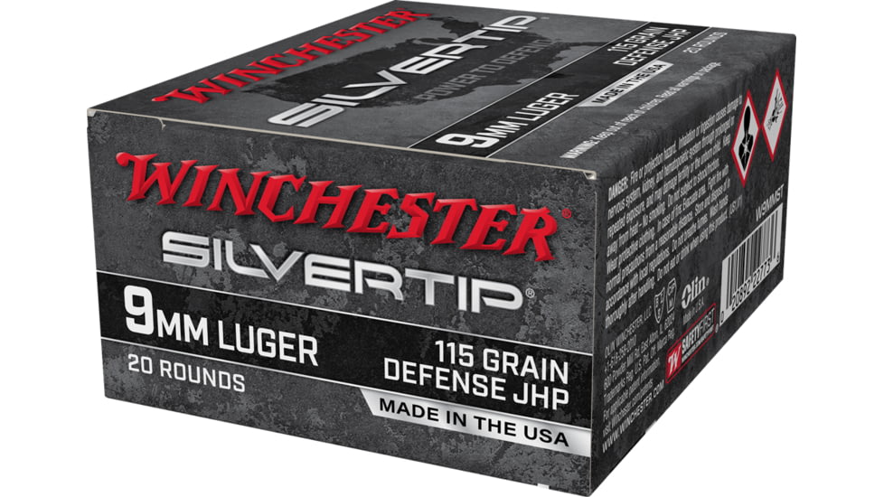 Winchester Silvertip 9mm Luger 115 grain Jacketed Hollow Point - Image 2