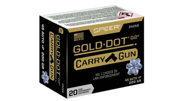 Speer Gold Dot .45 ACP +P 200 grain Gold Dot Hollow Point