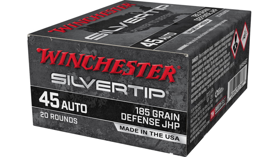 Winchester SUPER-X HANDGUN .45 ACP 185 grain Silvertip Jacketed Hollow Point - Image 2