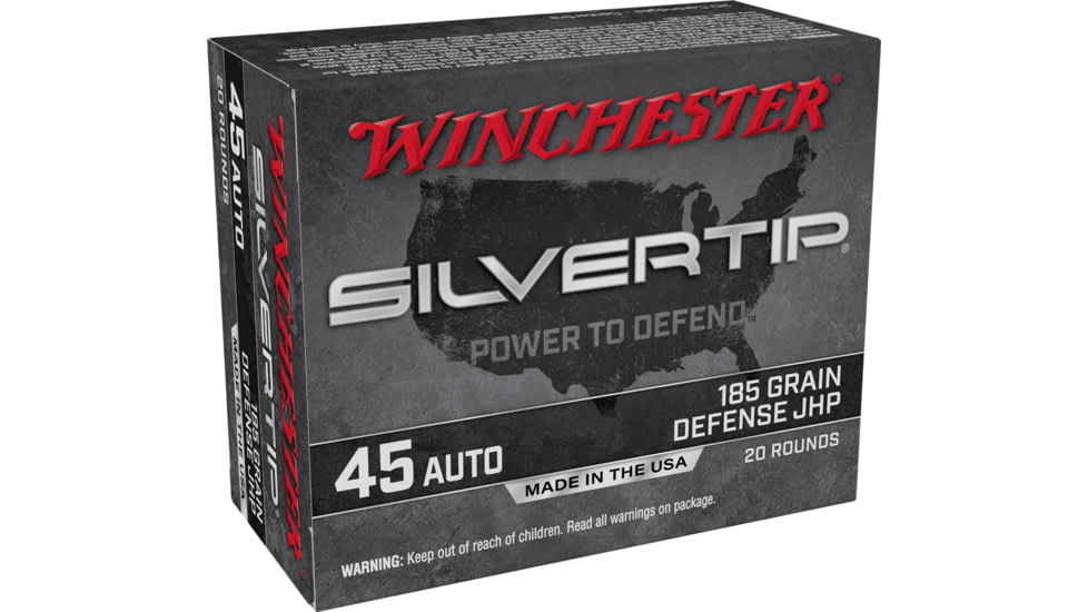 Winchester SUPER-X HANDGUN .45 ACP 185 grain Silvertip Jacketed Hollow Point